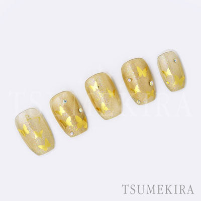 Tsumekira [sg] Butterfly Silhouette Gold SG-BSA-101