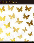 Tsumekira [sg] Butterfly Silhouette Gold SG-BSA-101