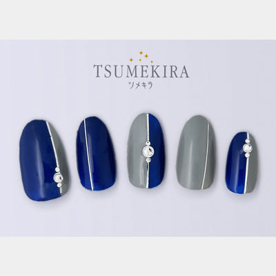 Tsumekira [sg] Pin Stripe Silver SG-PIN-201 [While Supplies Last]