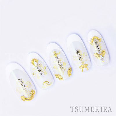 Tsumekira [sg] COLORS NAIL YUU Embroidery Lace Gold SG-YUU-102 [While Supplies Last]