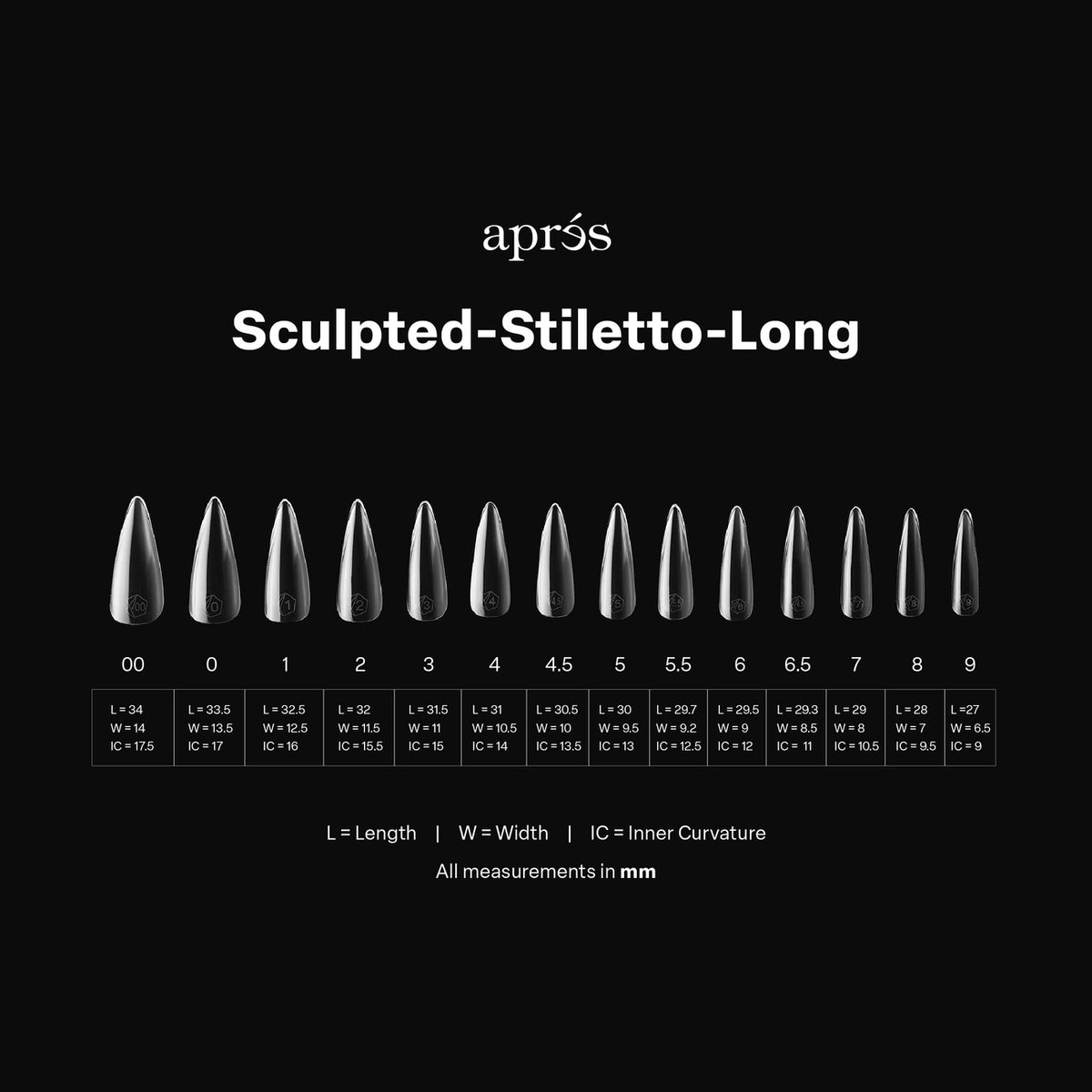 GEL-X® SCULPTED STILETTO BOX OF TIPS - PRO (600PCS)