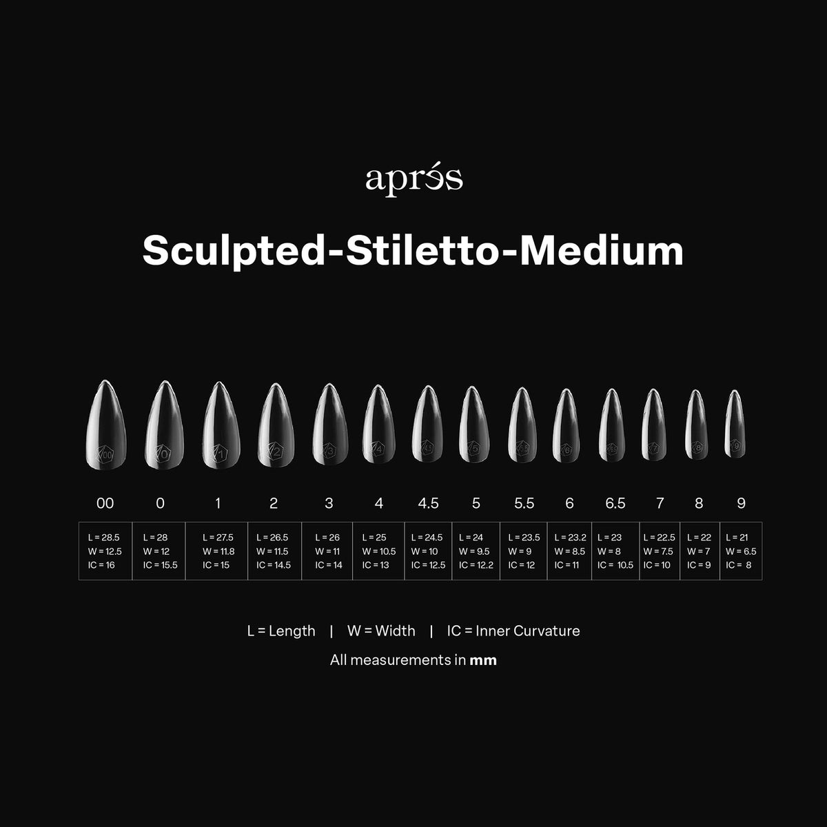 GEL-X® SCULPTED STILETTO BOX OF TIPS - PRO (600PCS)