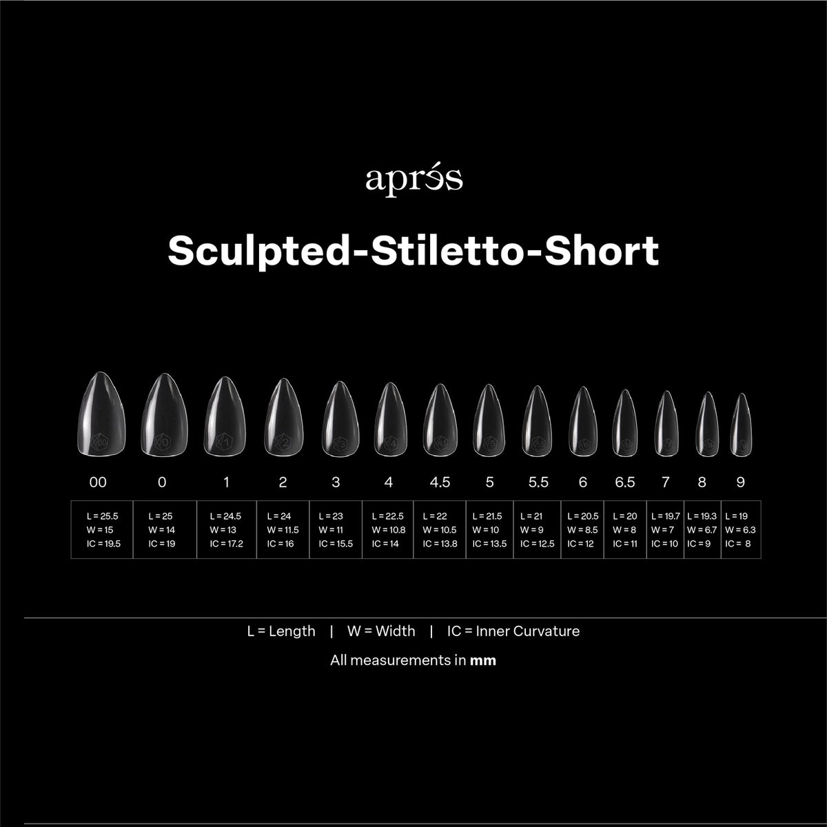 GEL-X® SCULPTED STILETTO BOX OF TIPS - PRO (600PCS)