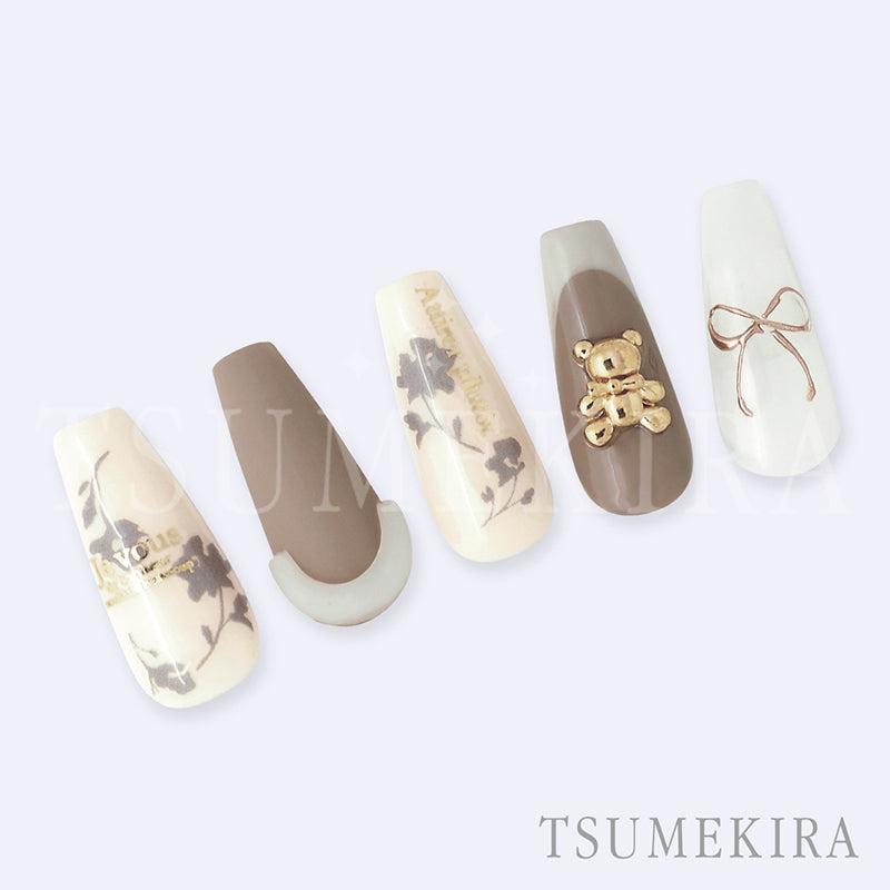 Tsumekira Effrontee Kyoko x Jardin Grey &amp; Milk NN-EFK-017 [NEW]