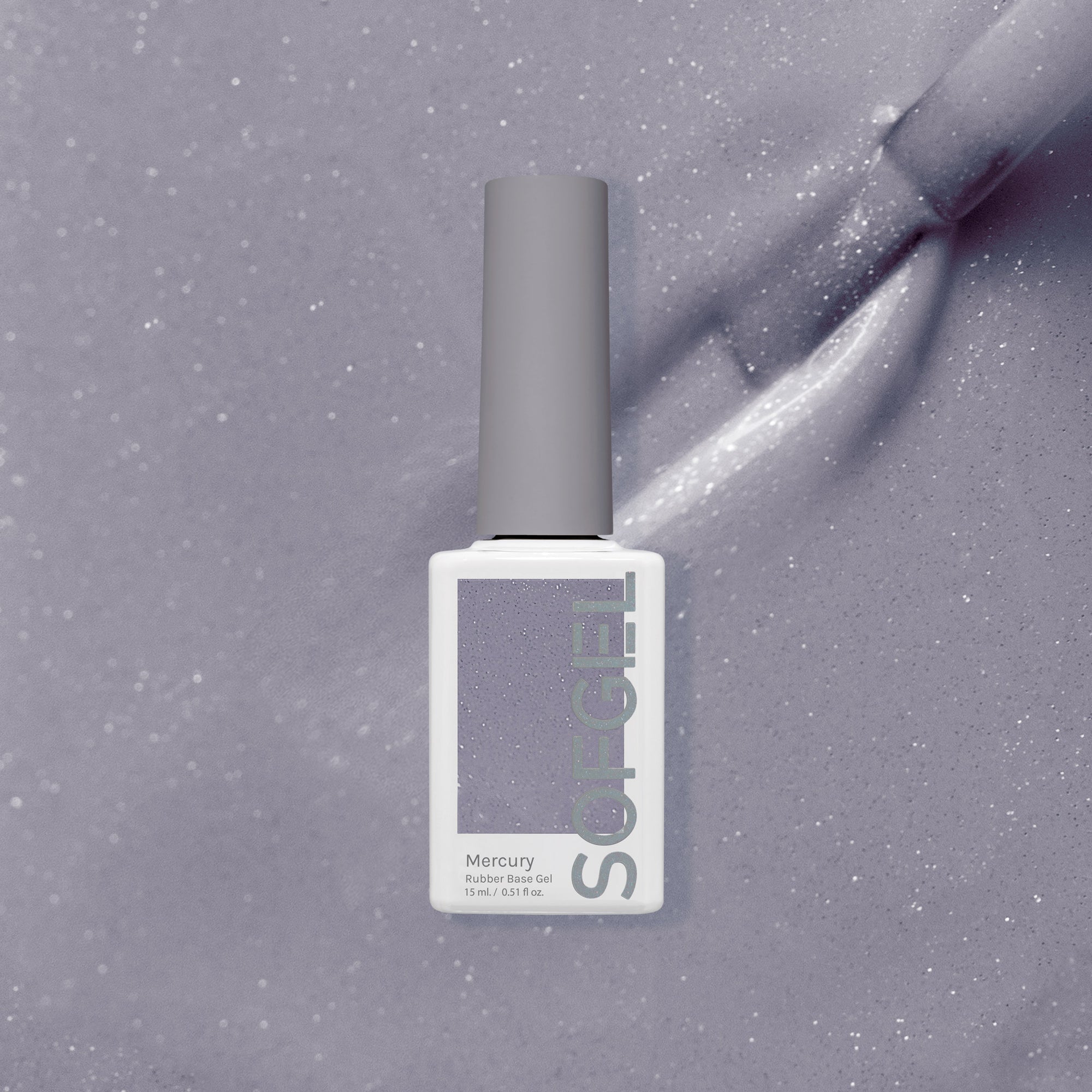Sofgel Rubber Base Gel Mercury - 15ml
