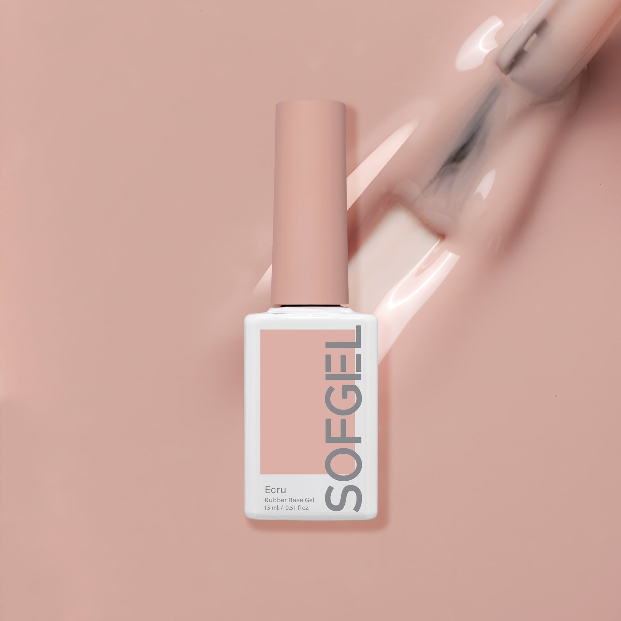 Sofgel Rubber Base Gel Ecru- 15ml