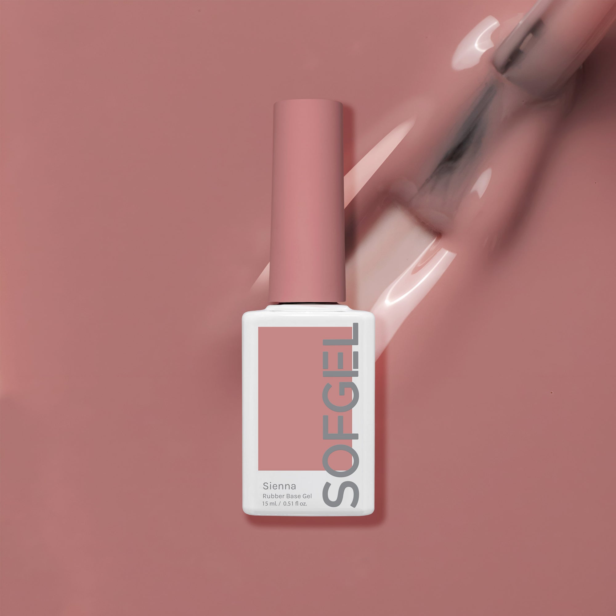 Sofgel Rubber Base Gel Sienna - 15ml