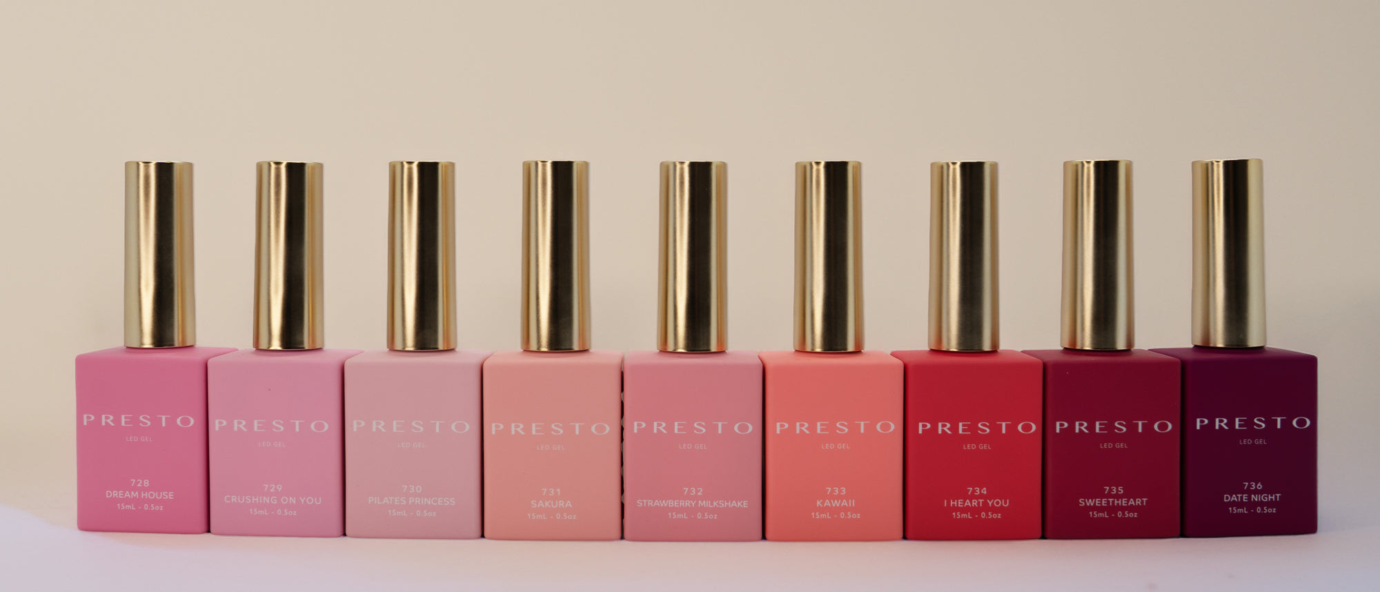 PRESTO Color Series: PRETTY IN PINK Set [9 Bottles]
