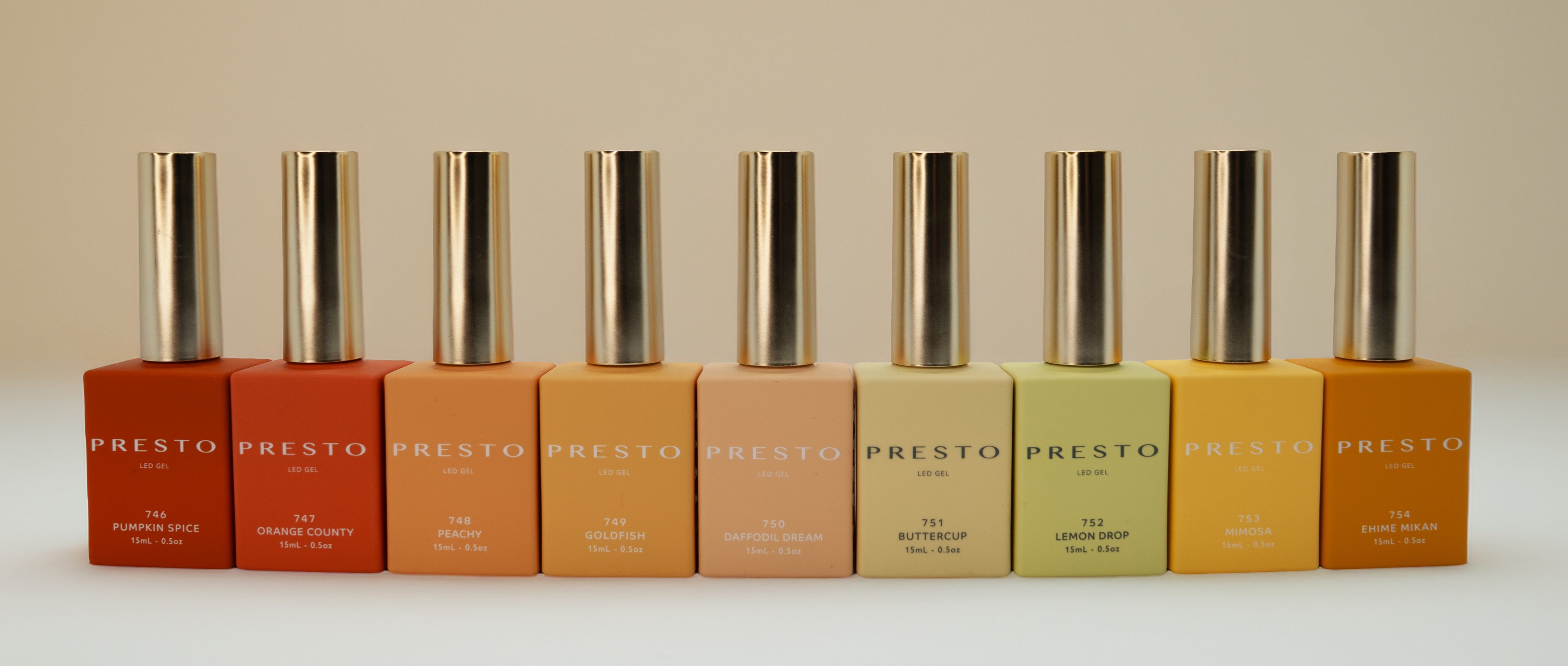 PRESTO Color Series: GOLDEN Set [9 Bottles]