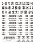 Tsumekira [es] Mini Alphabet Black ES-MNA-102