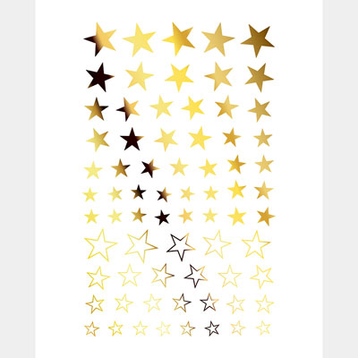 Tsumekira [es] Metallic Star Gold ES-MST-102