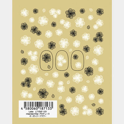 Tsumekira [Latte] RRIEENEExFILER Organdy Flower LT-RXF-101