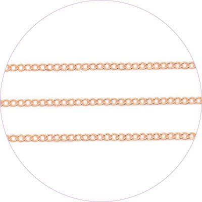 ageha Art Chain Pink Gold 0.7mm