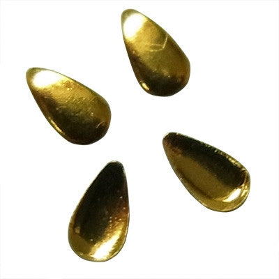 Nail Labo Metal Studs Drops Gold (2mm) 50pcs