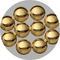 Nail Labo Metal Dots Gold #6 (2.5mm) 50pcs