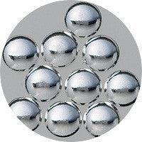 Nail Labo Metal Dots Silver #6 (2.5mm) 50pcs