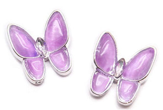 Nail Labo Butterfly Jewelry Purple (12x13mm) 2pcs [While Supplies Last]