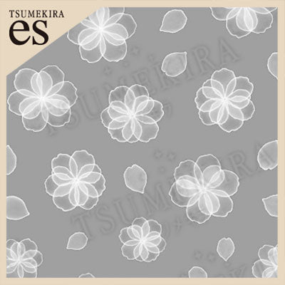 Tsumekira [es] RRIEENEExFILER Organdy Flower White ES-RXF-101