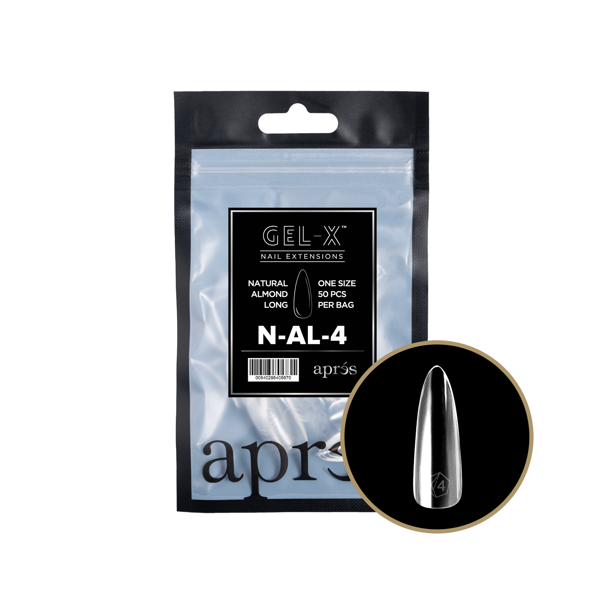 Aprés Gel-X Refill - Natural Almond Long
