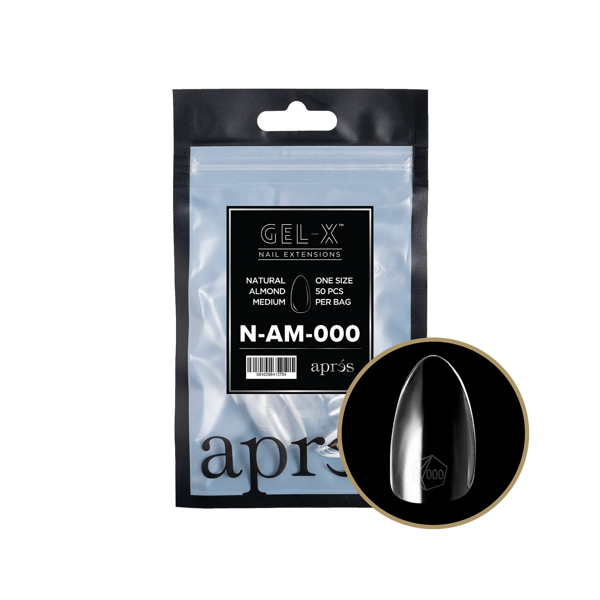 Aprés Gel-X Refill - Natural Almond Medium