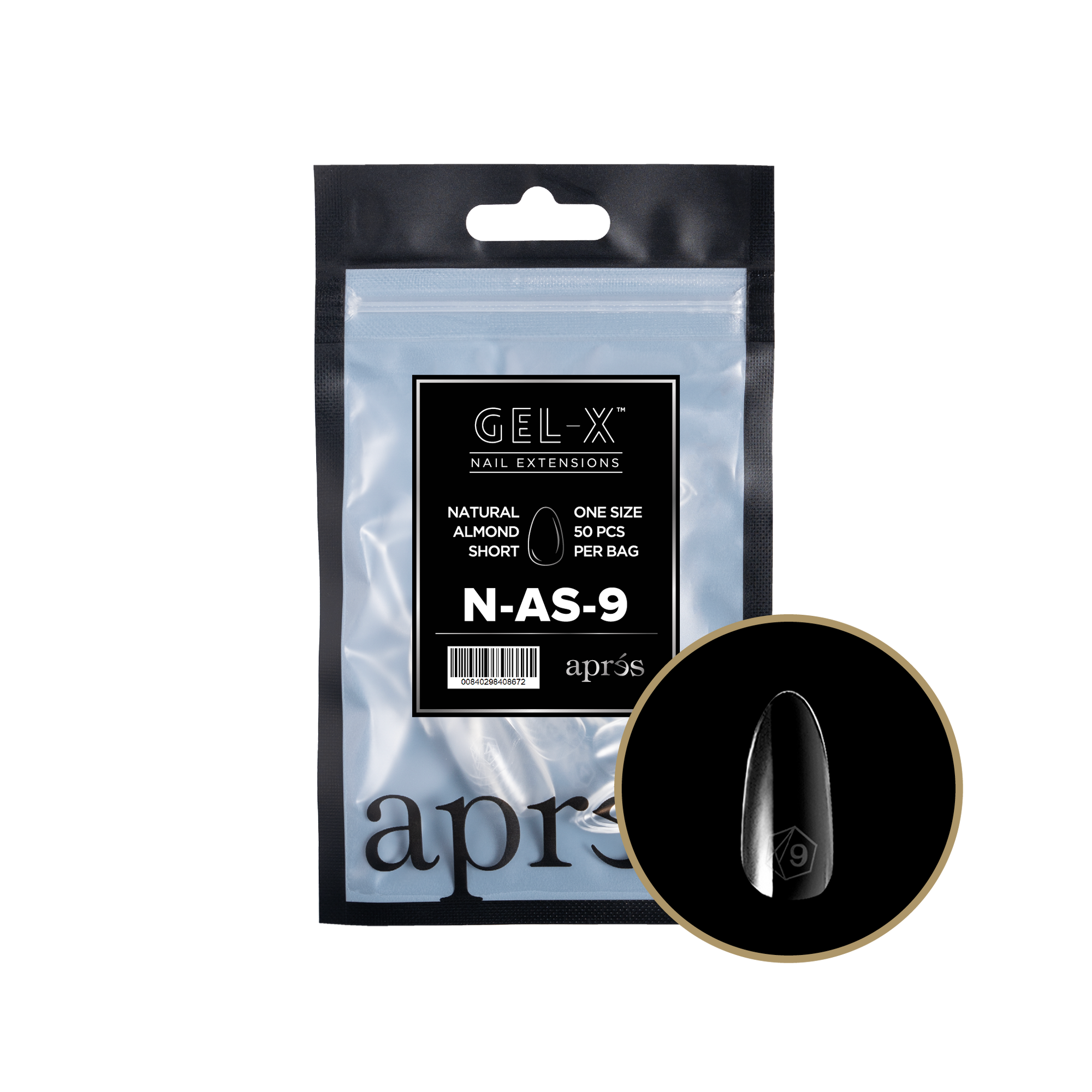 Aprés Gel-X Refill - Natural Almond Short
