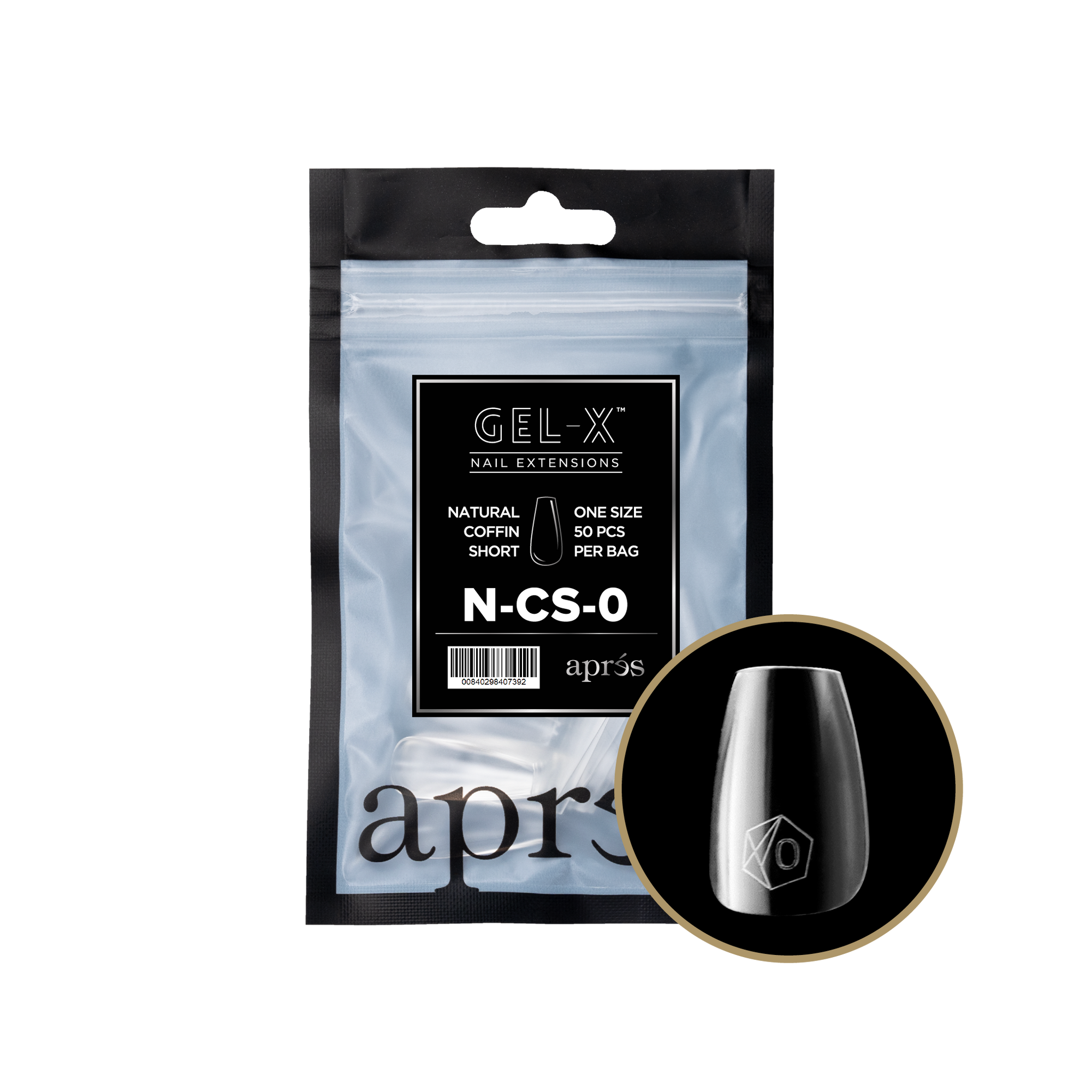 AprésGel-X Refill - Natural Coffin Short