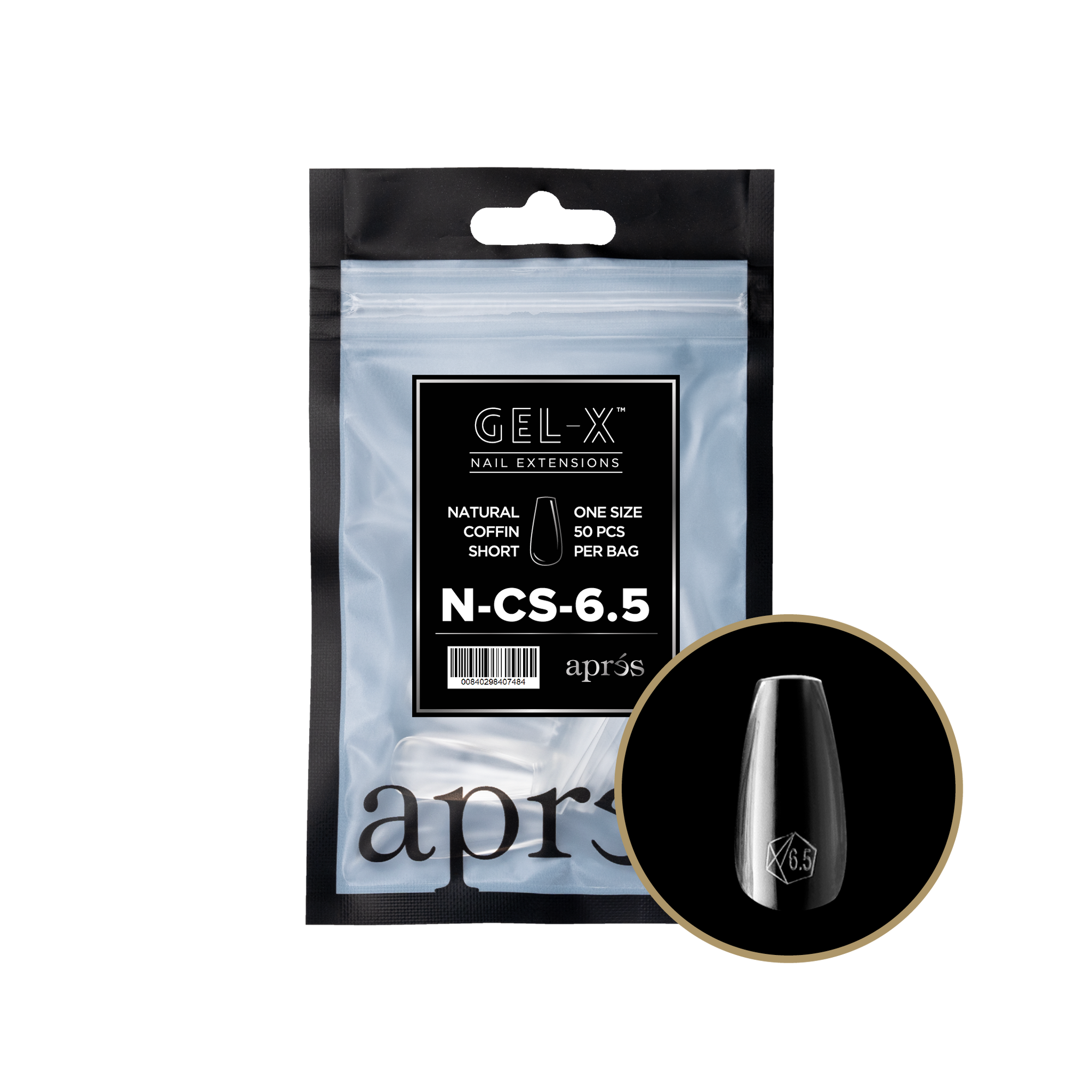 AprésGel-X Refill - Natural Coffin Short
