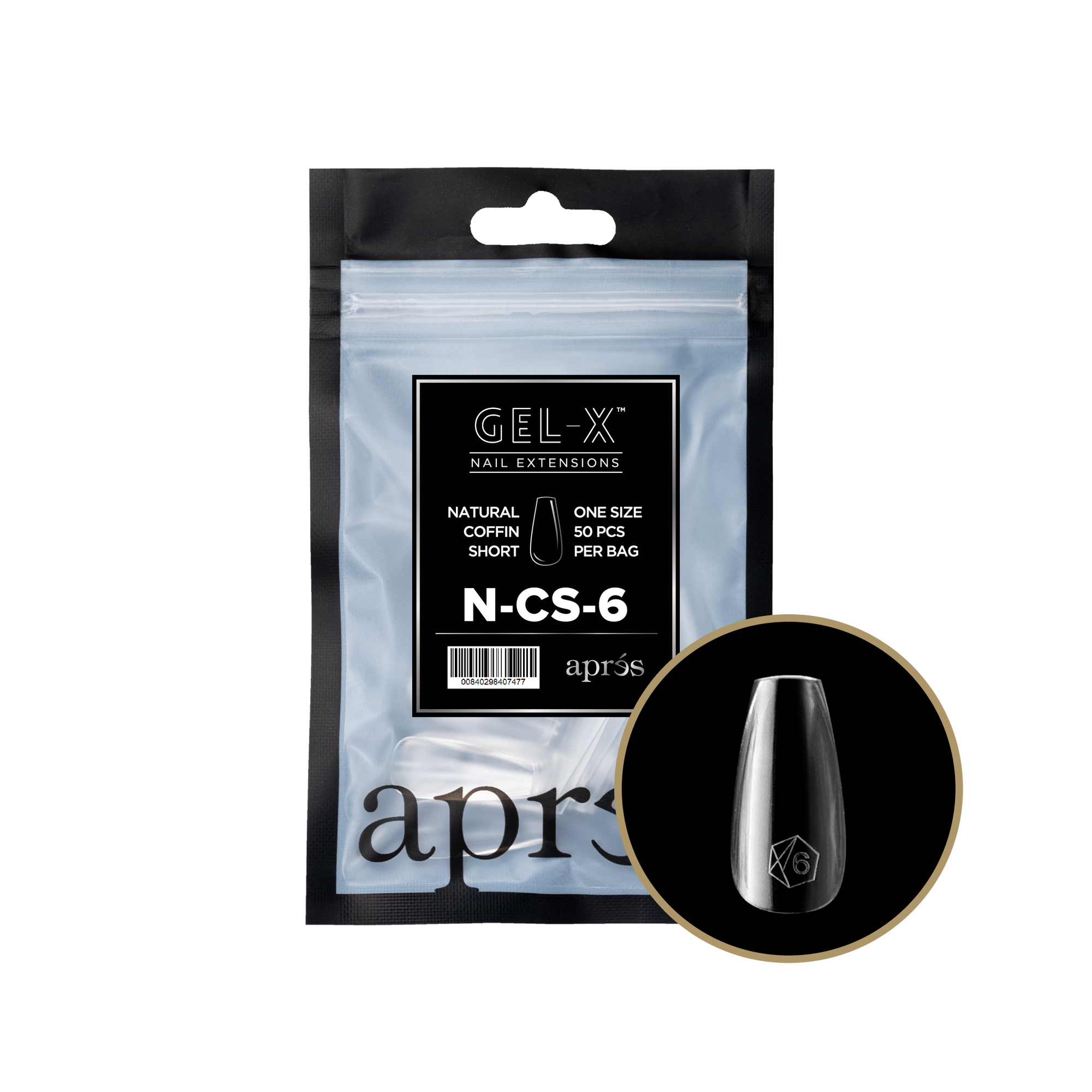 AprésGel-X Refill - Natural Coffin Short