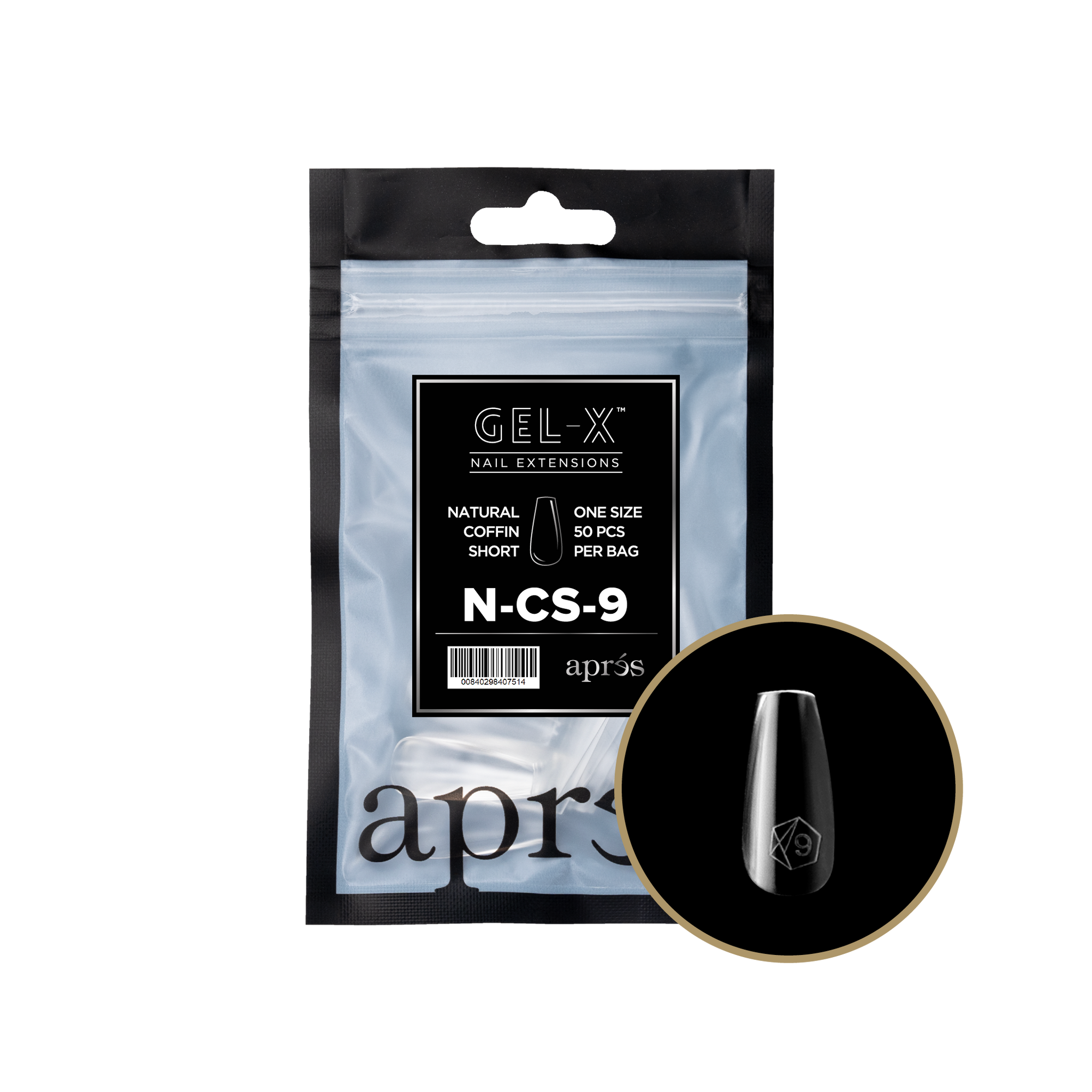 AprésGel-X Refill - Natural Coffin Short