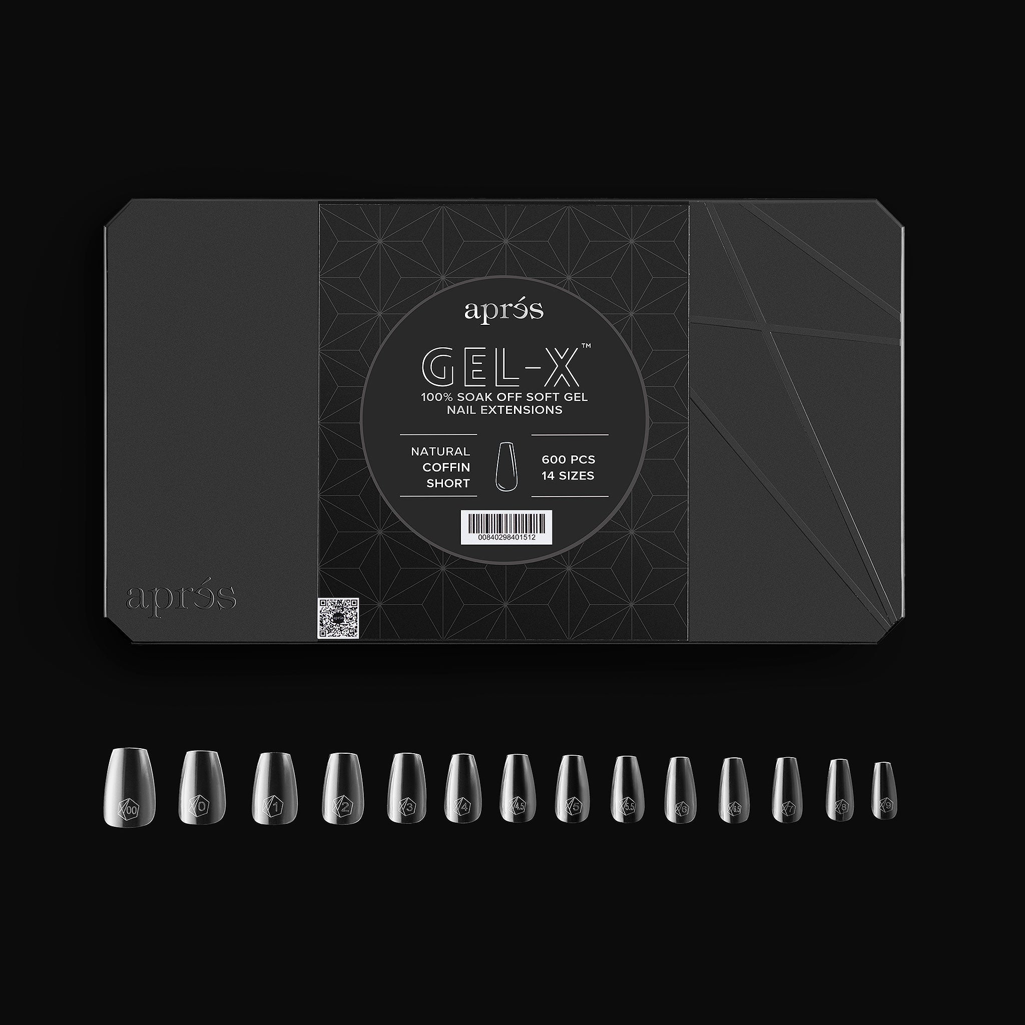 Aprés Gel-X Tips - Natural Coffin Short [600pcs] [NEW]