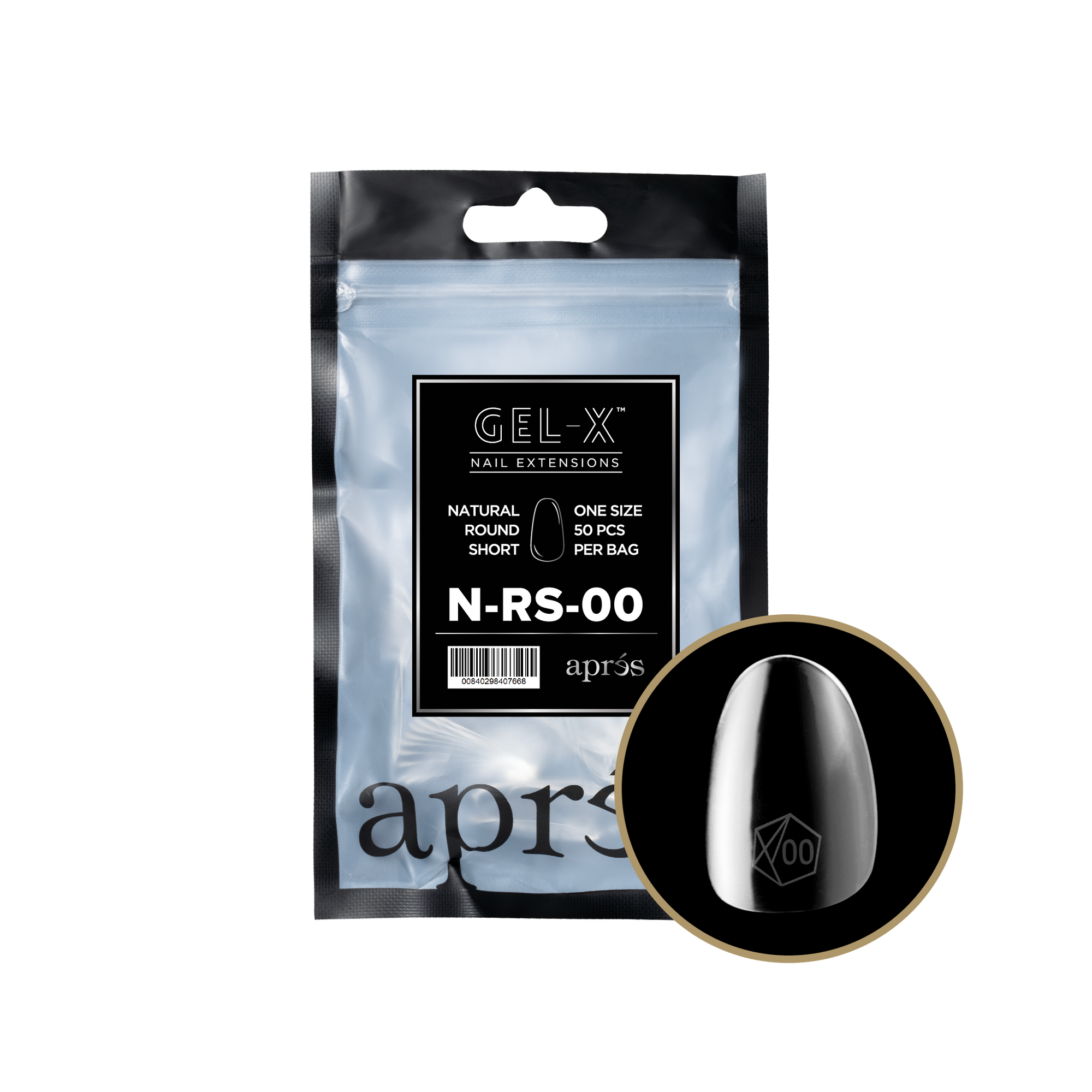 Aprés Gel-X Refill - Natural Round Short