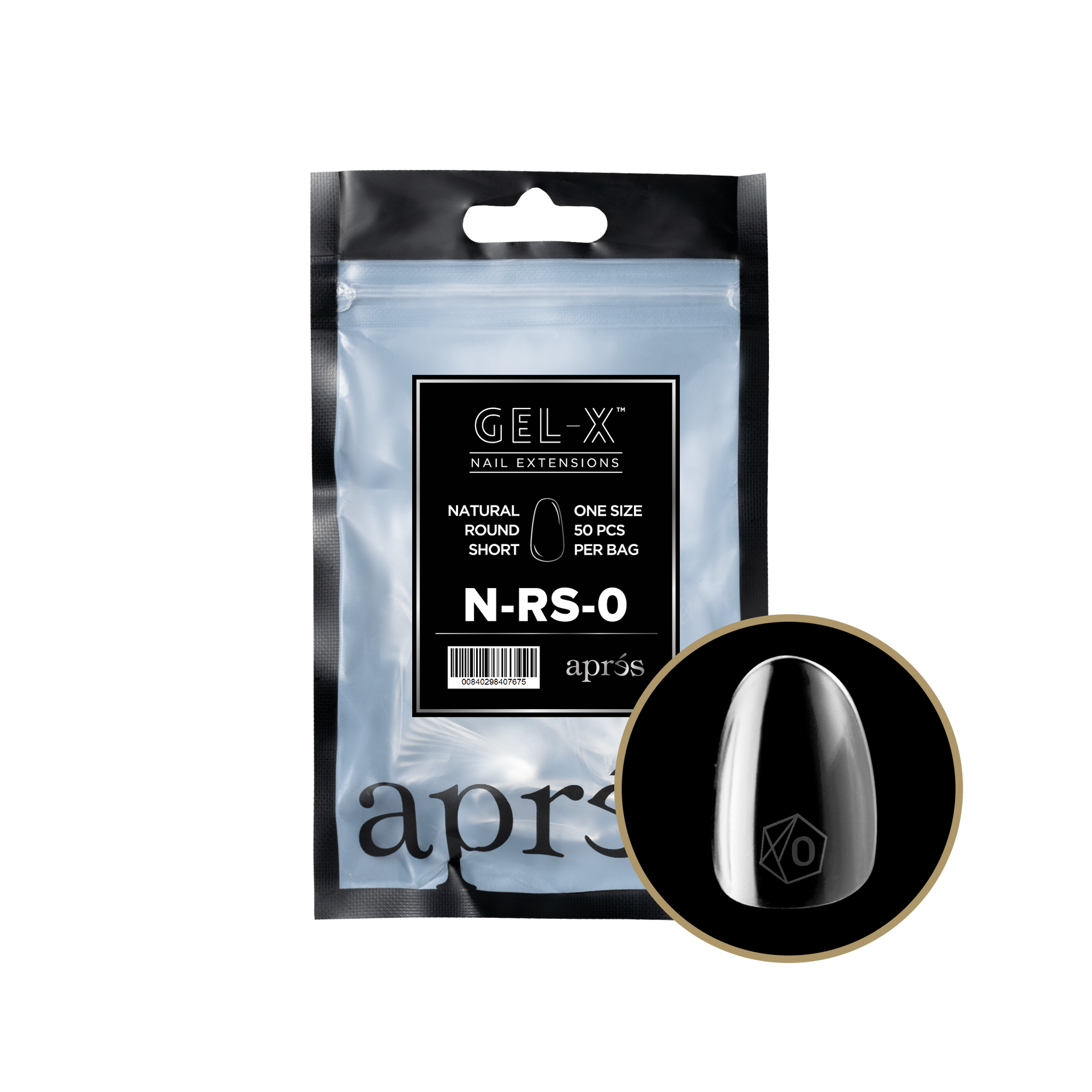 Aprés Gel-X Refill - Natural Round Short