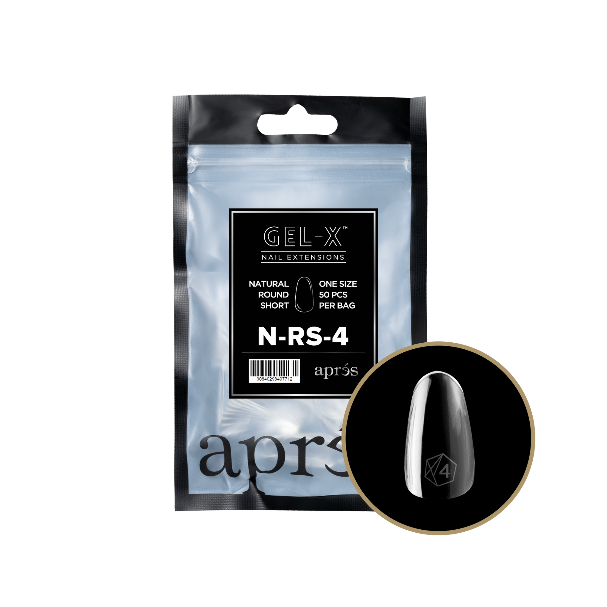 Aprés Gel-X Refill - Natural Round Short