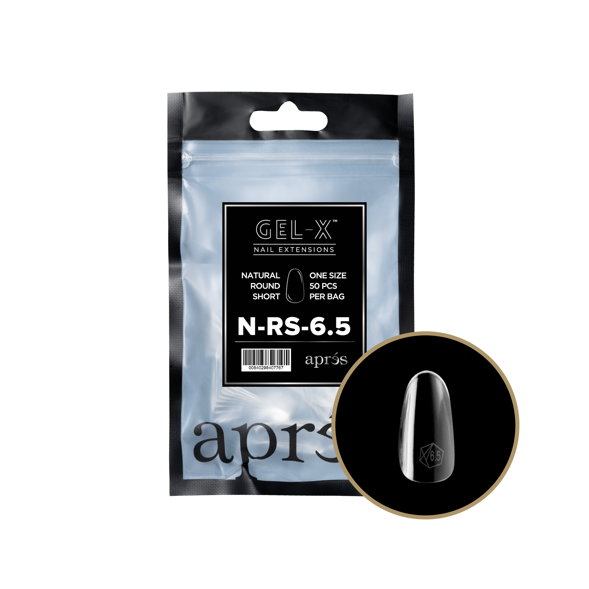Aprés Gel-X Refill - Natural Round Short