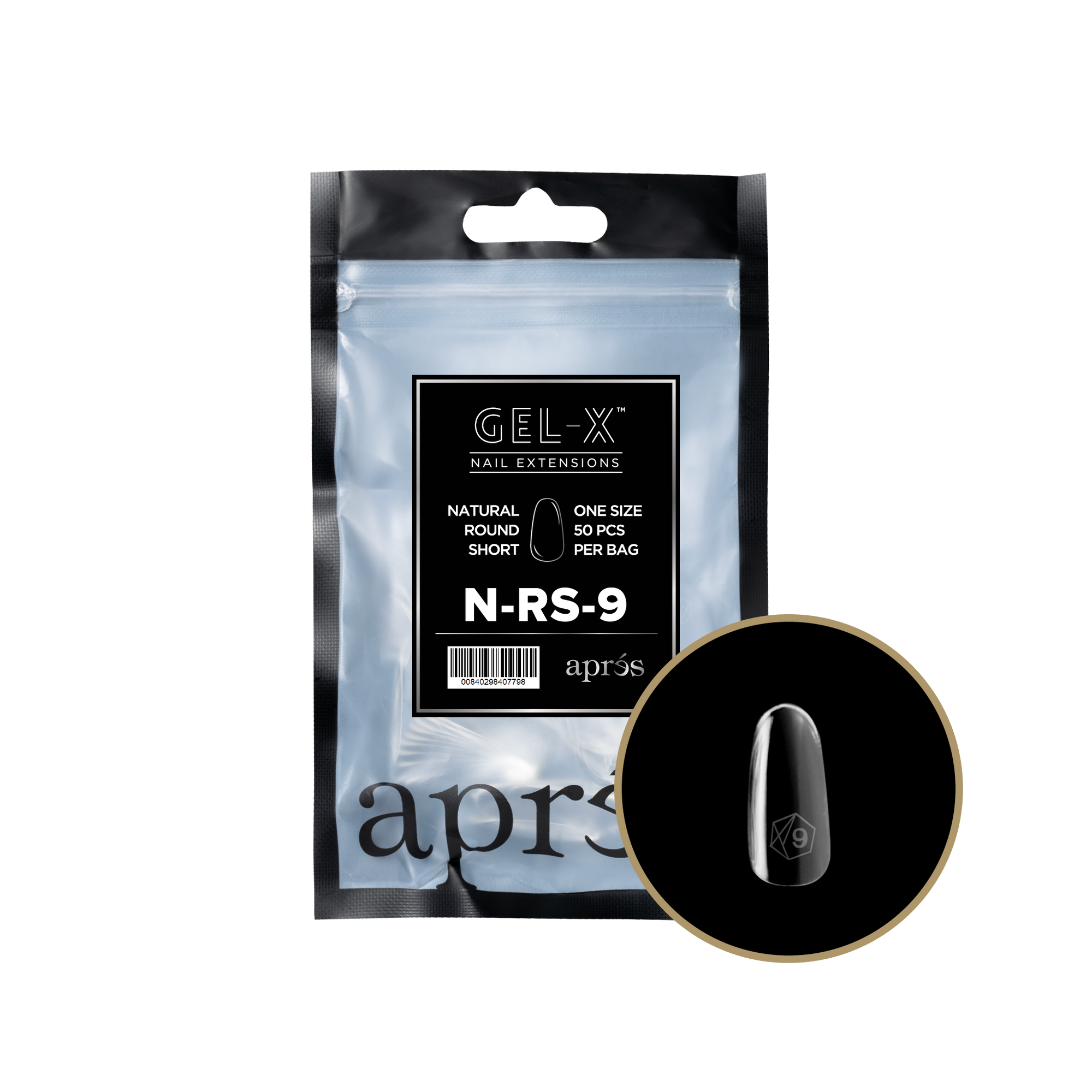 Aprés Gel-X Refill - Natural Round Short