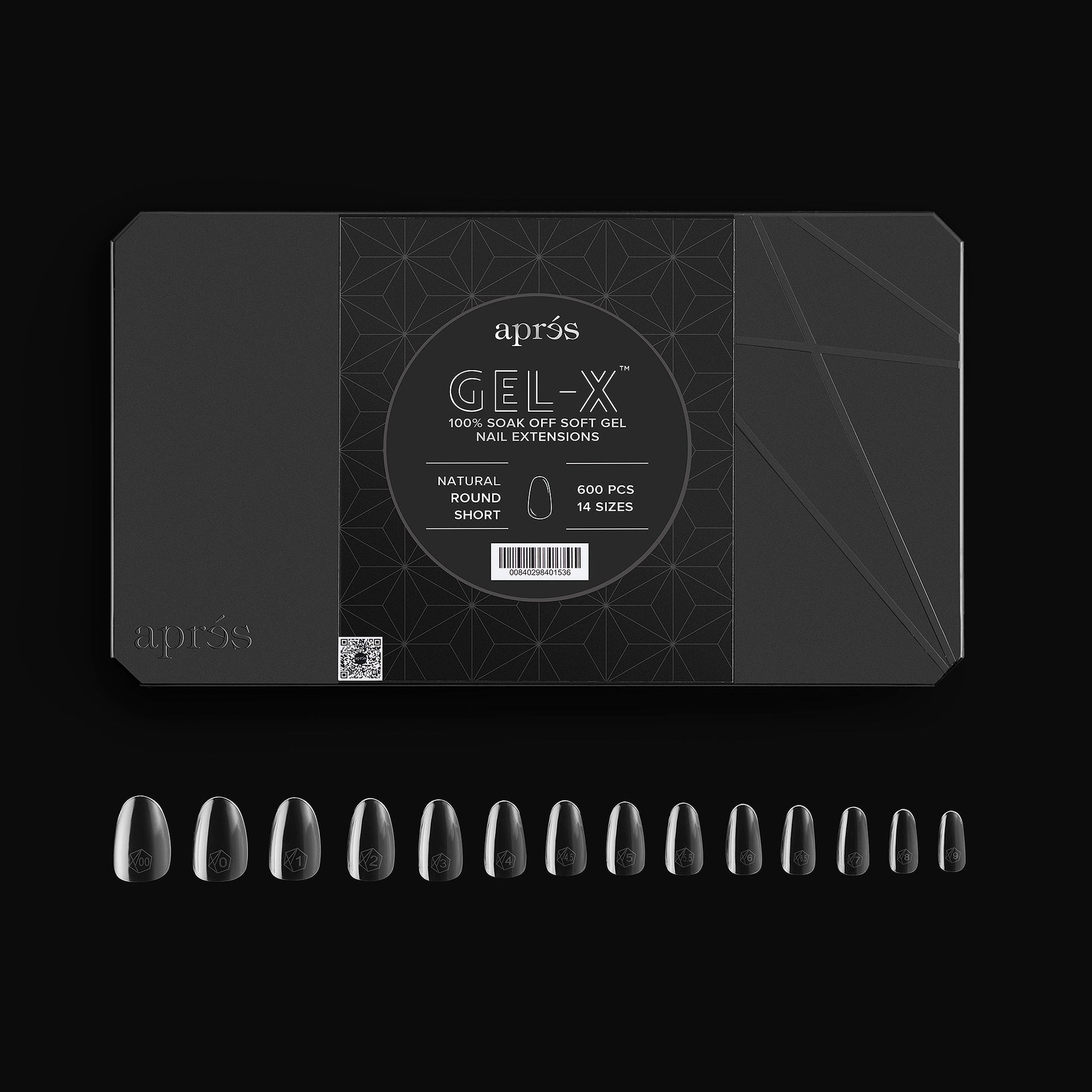 Aprés Gel-X Tips - Natural Round Short [600pcs] [NEW]