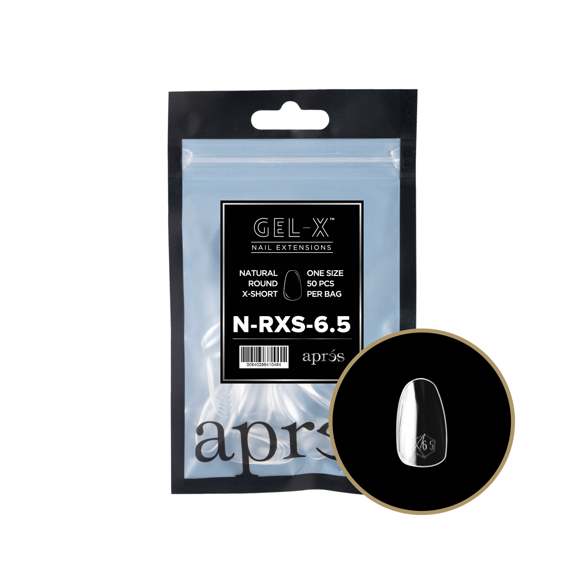 Aprés Gel-X Refill - Natural Round Extra Short