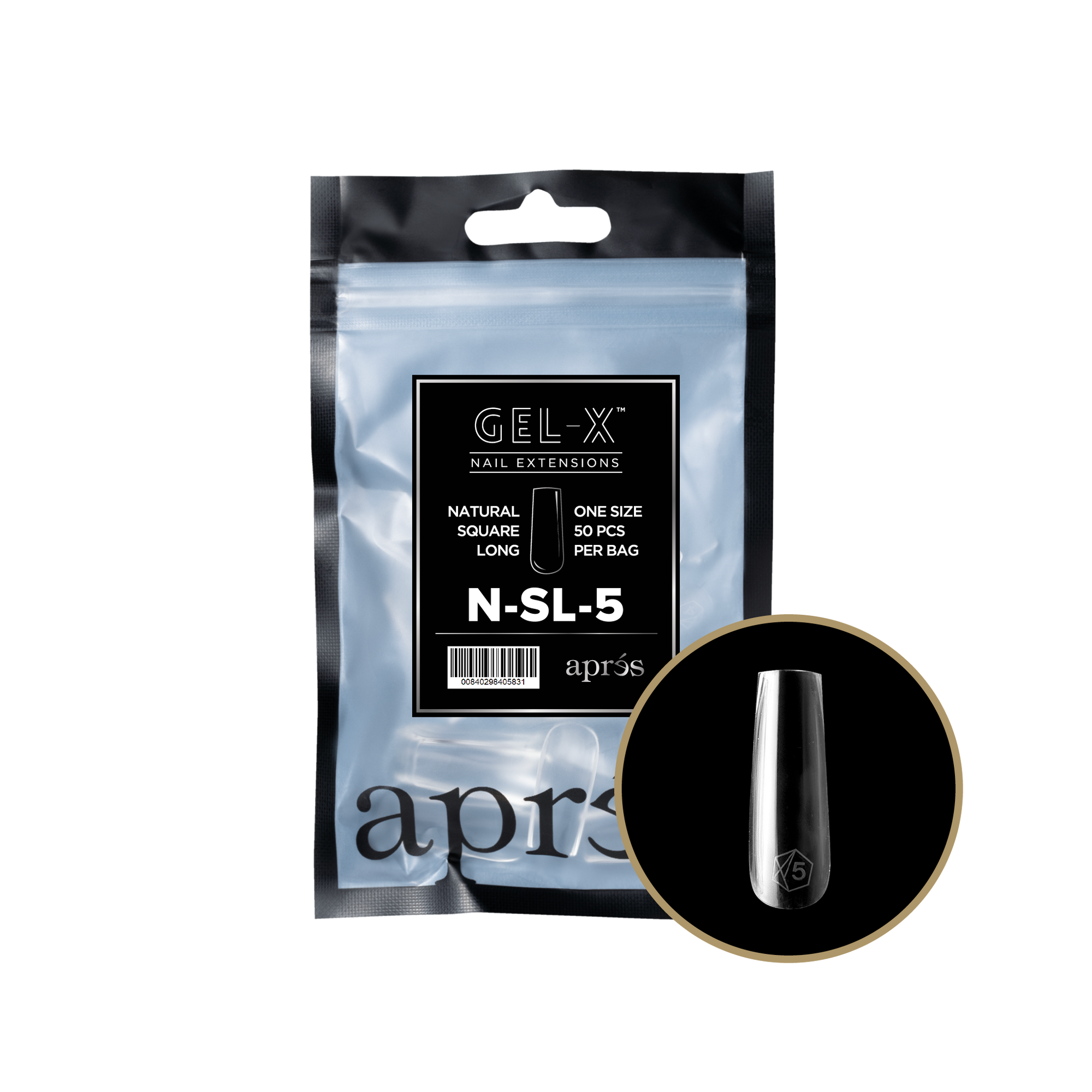 Aprés Gel-X Refill - Natural Square Long