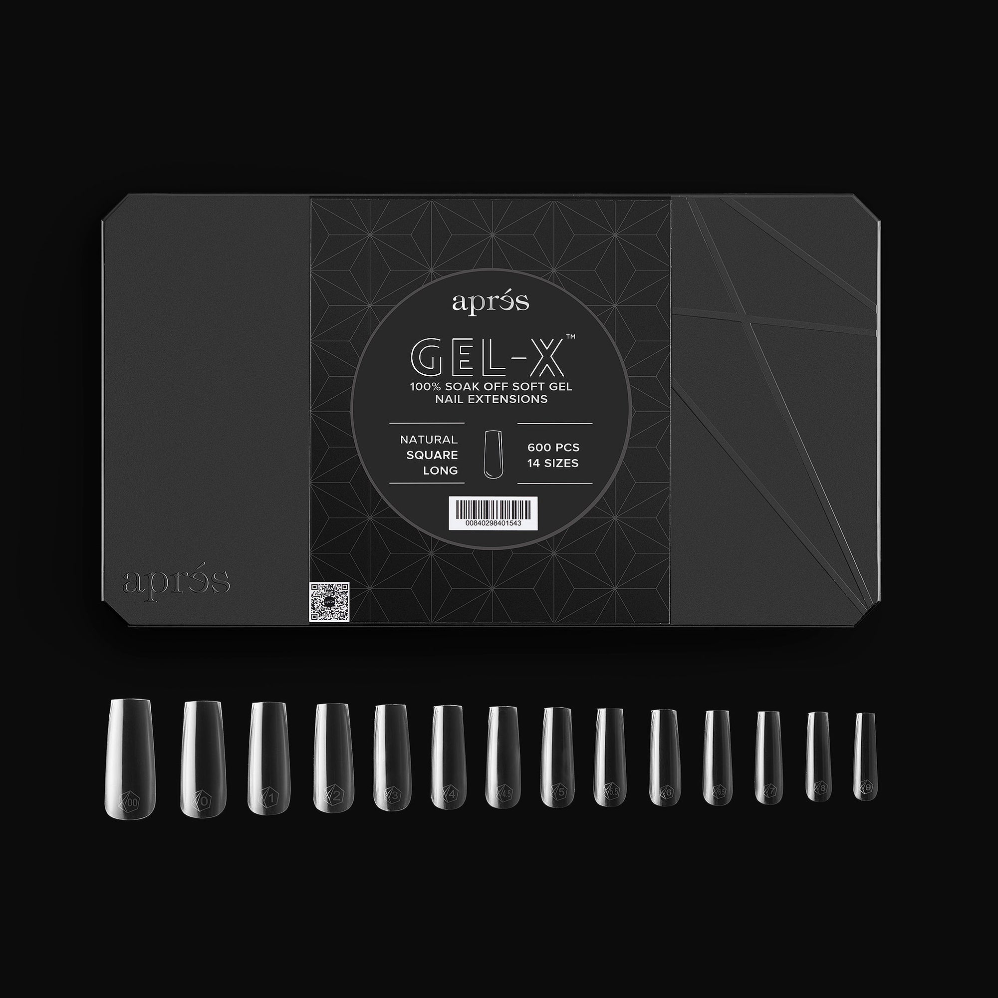 Aprés Gel-X Tips - Natural Square Long [600pcs] [NEW]