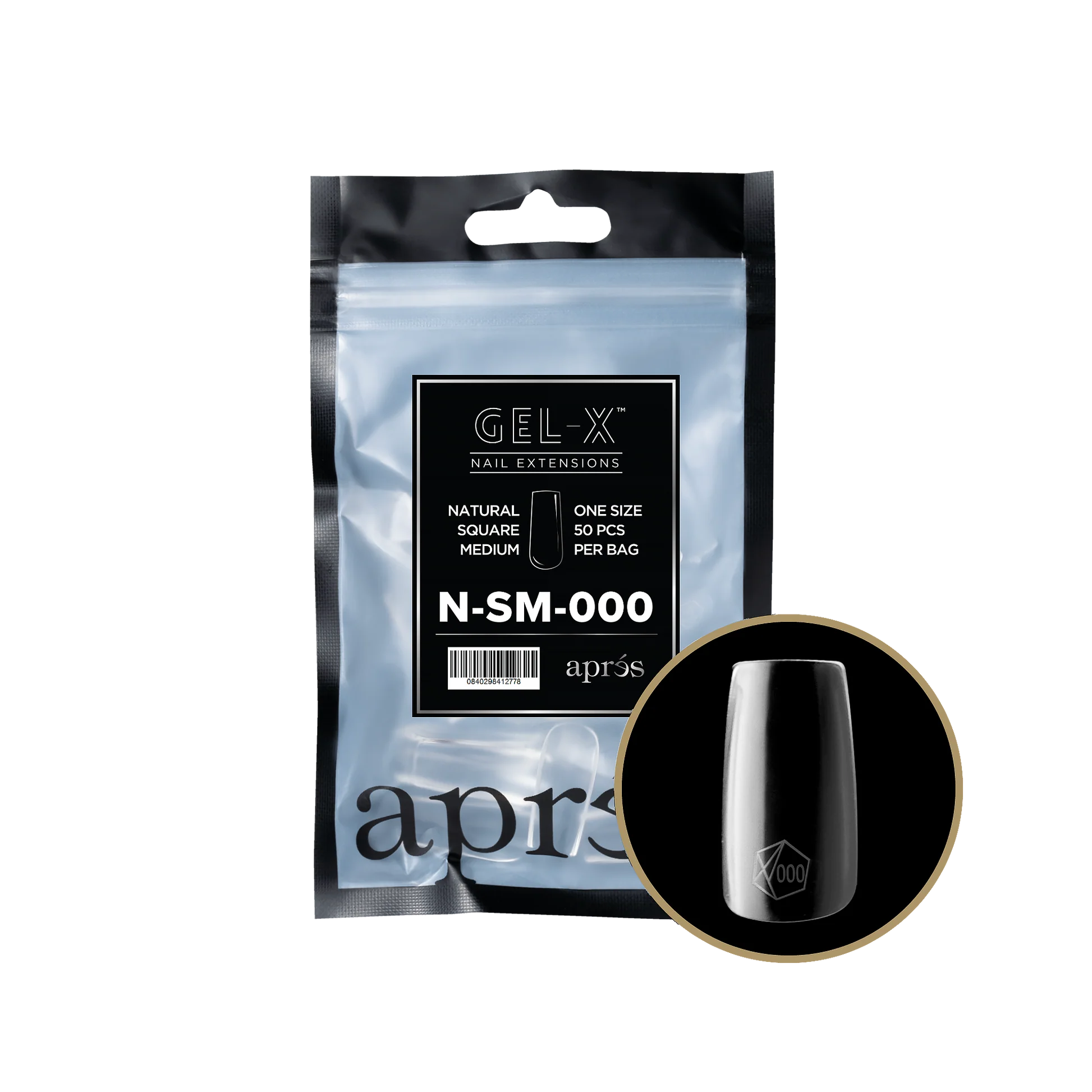 Aprés Gel-X Refill - Natural Square Medium