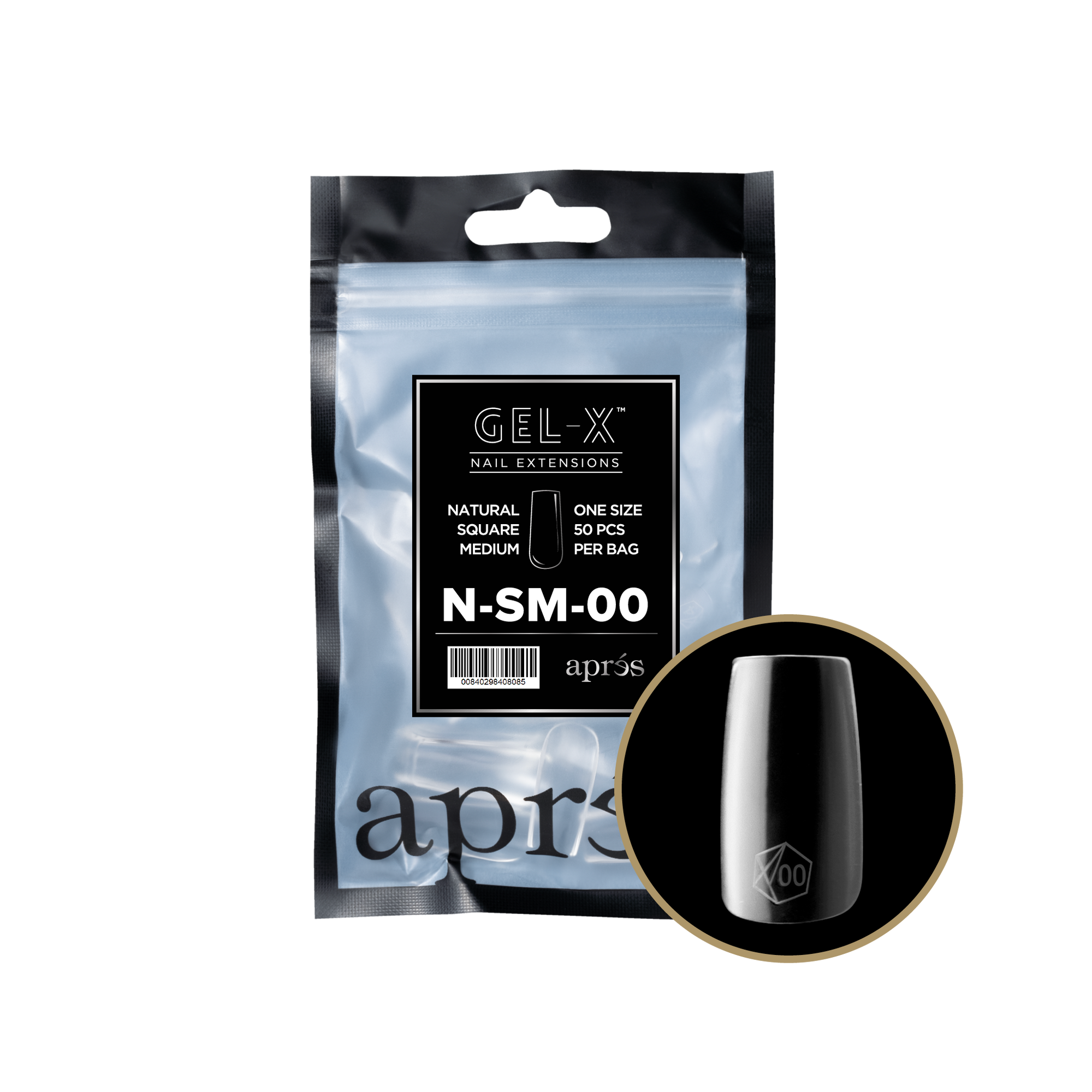 Aprés Gel-X Refill - Natural Square Medium