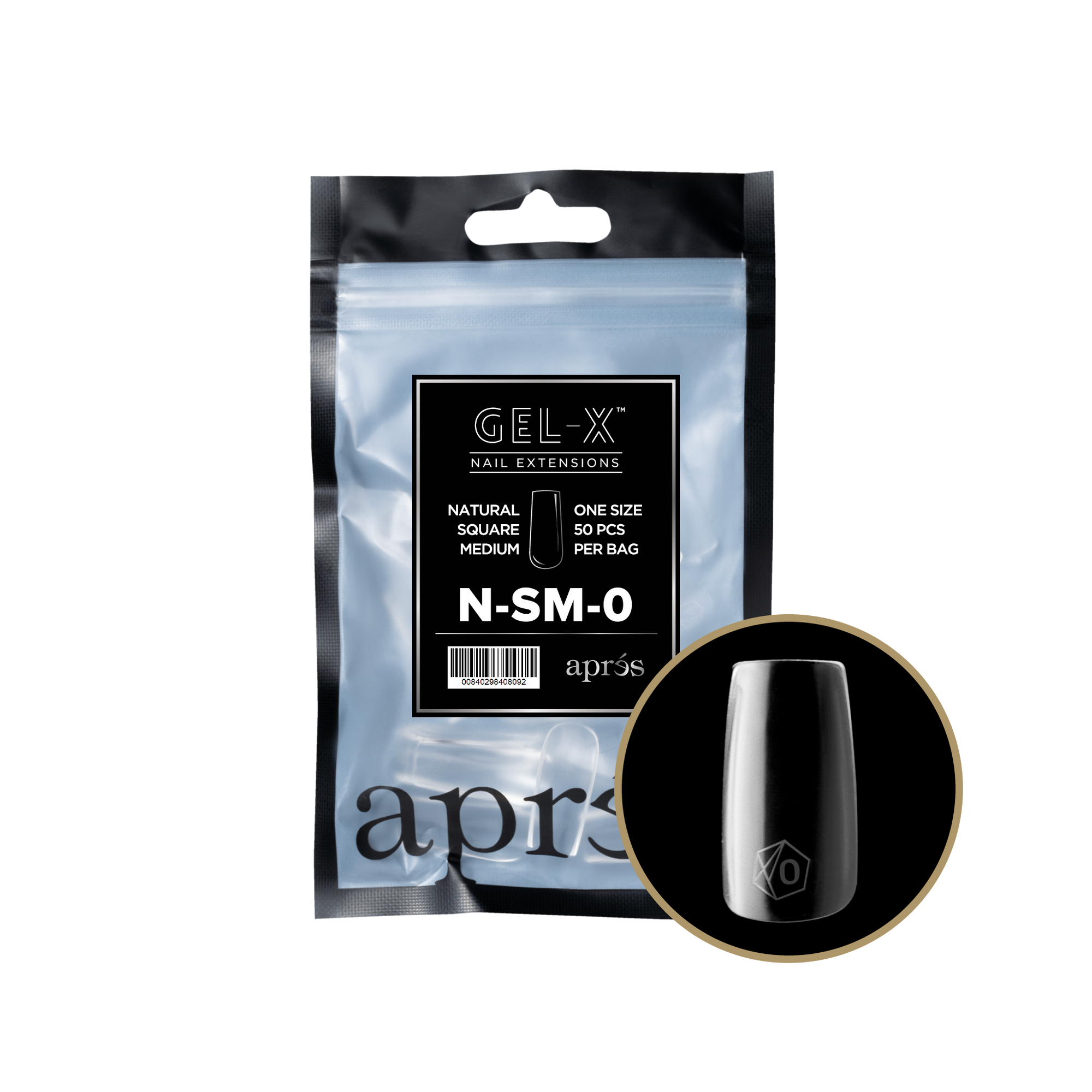 Aprés Gel-X Refill - Natural Square Medium