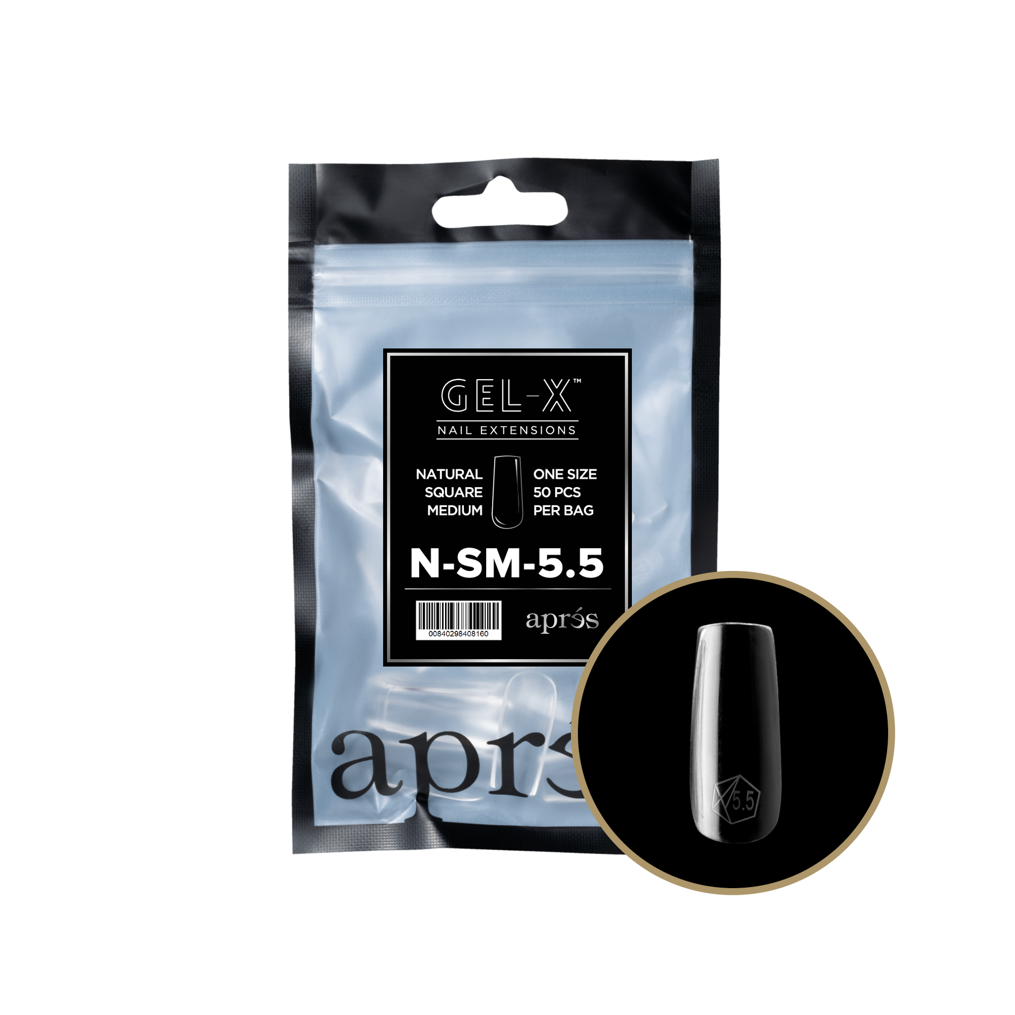 Aprés Gel-X Refill - Natural Square Medium