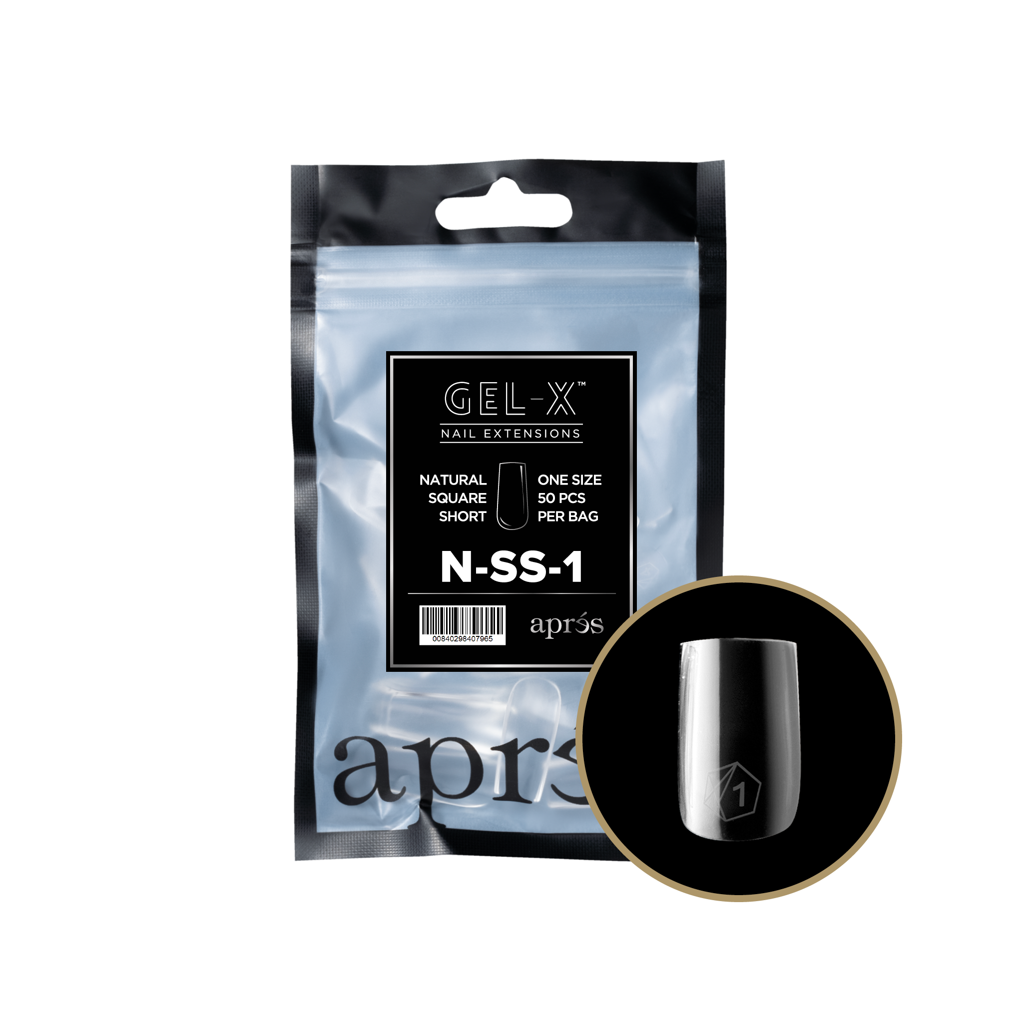 Aprés Gel-X Refill - Natural Square Short