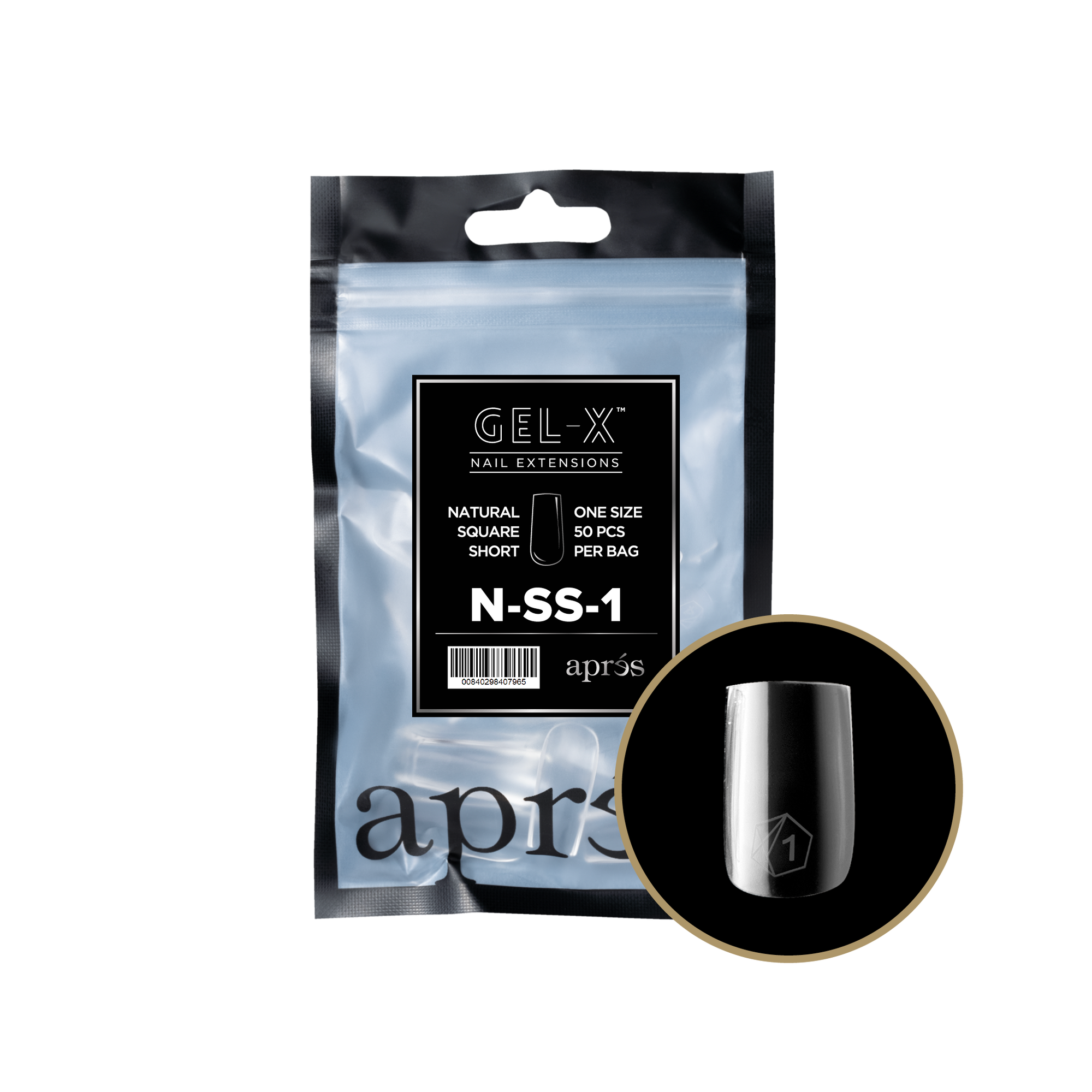Aprés Gel-X Refill - Natural Square Short
