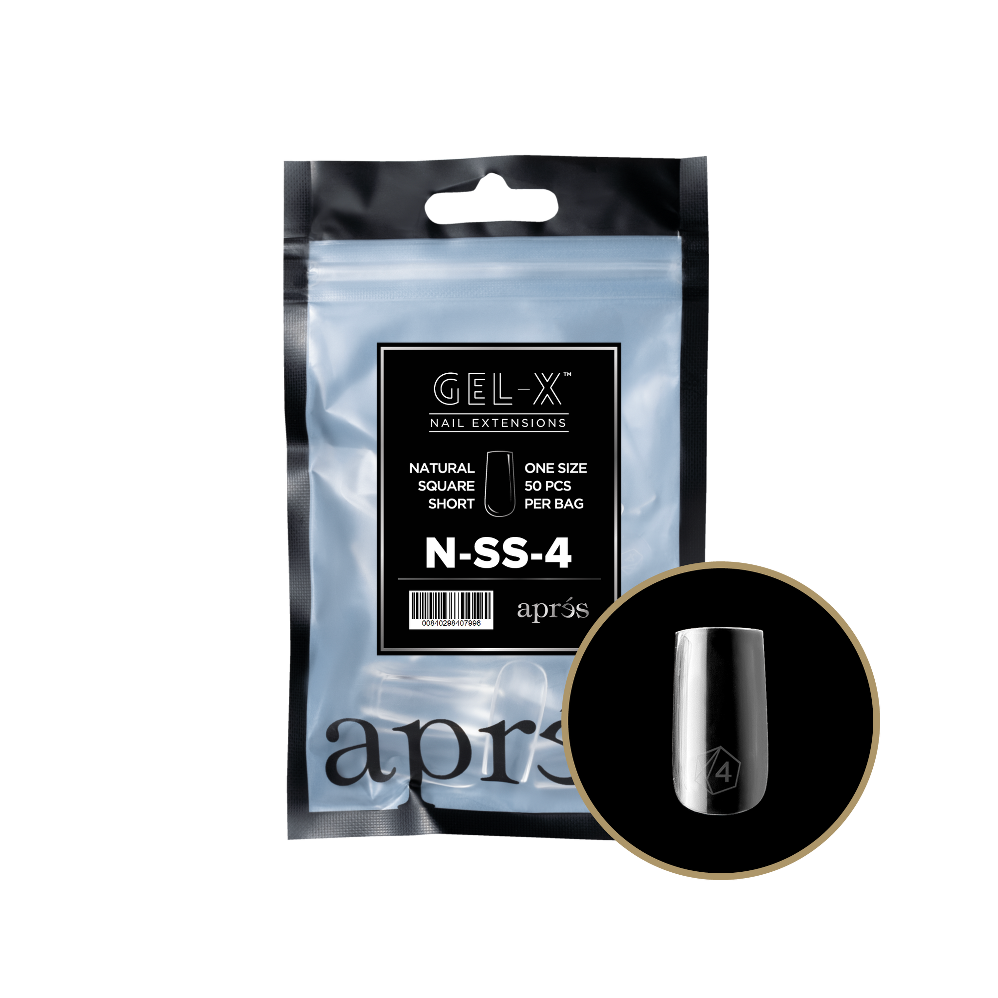 Aprés Gel-X Refill - Natural Square Short