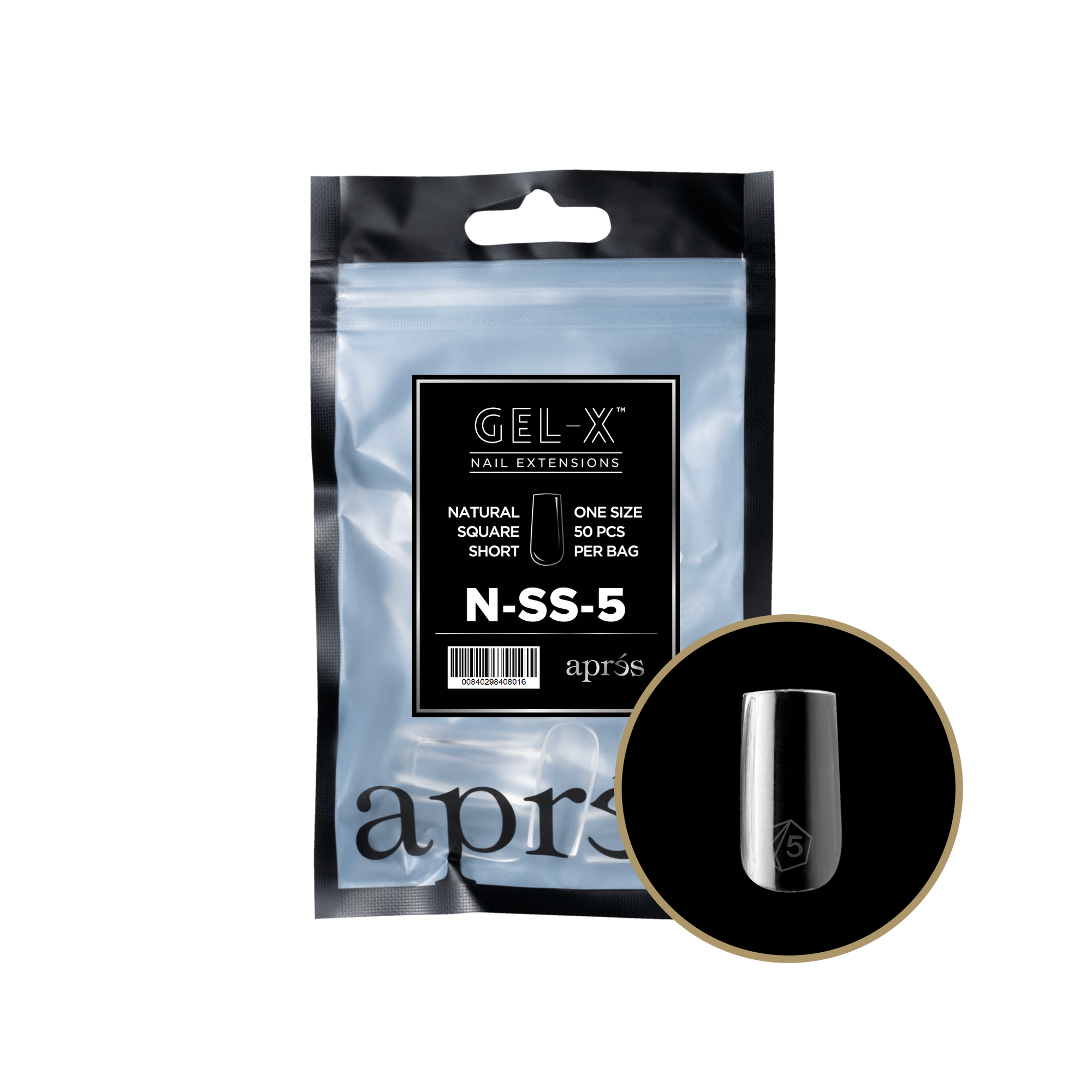 Aprés Gel-X Refill - Natural Square Short