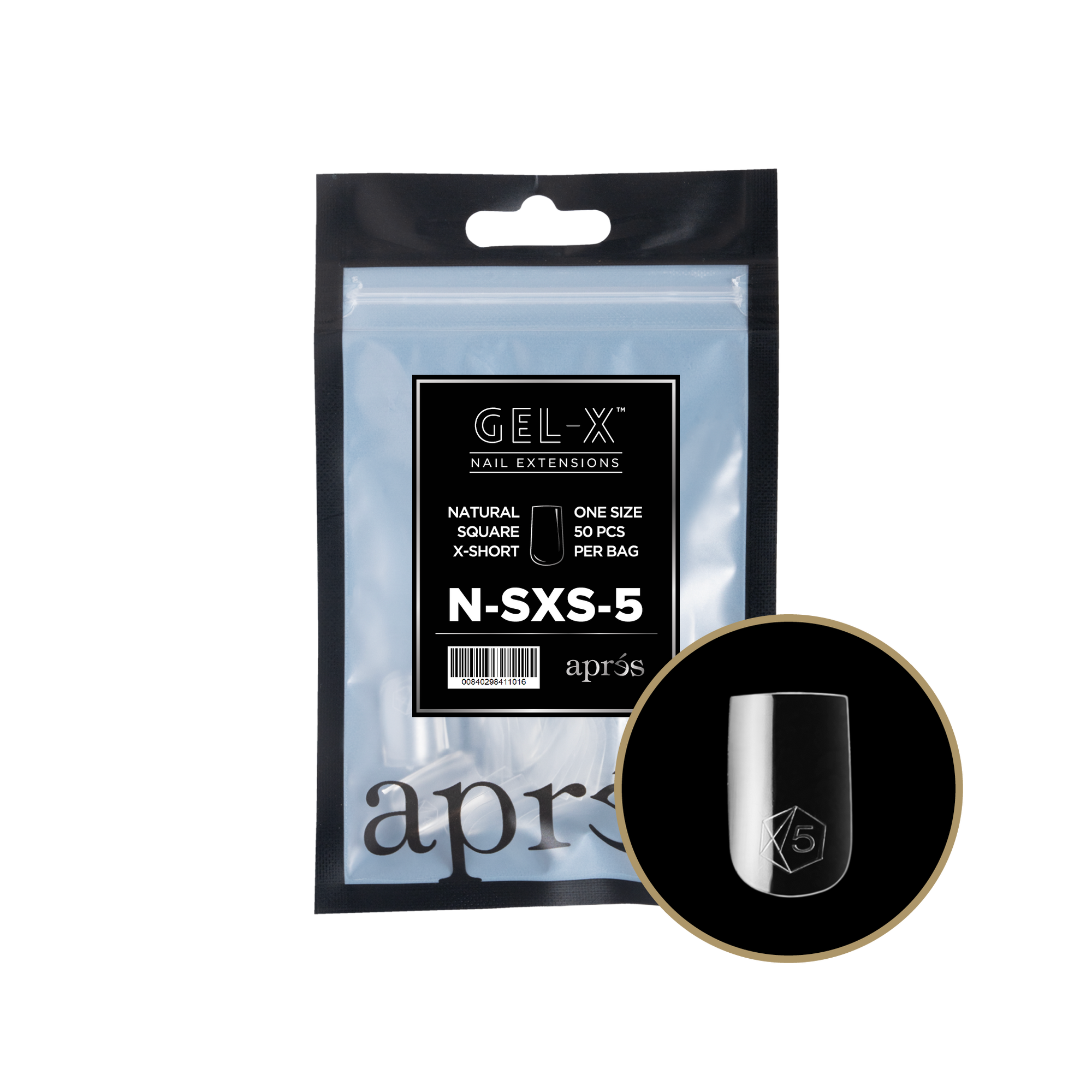 Aprés Gel-X Refill - Natural Square Extra Short