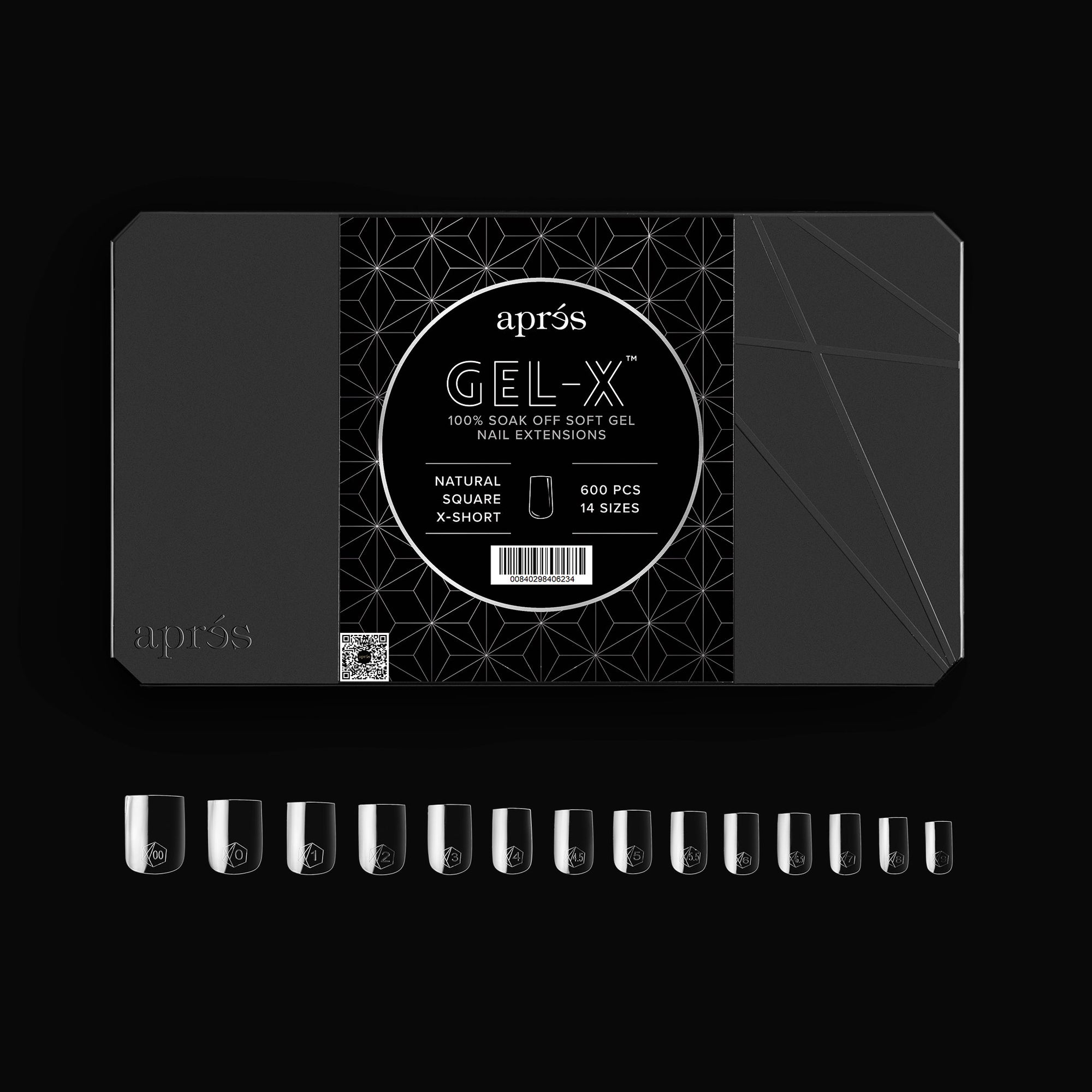Aprés Gel-X Tips - Natural Square Extra Short [600pcs] [NEW]