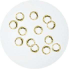 Nail Labo Metal Circle Rope Gold (5mm) 10pcs